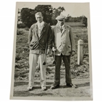 James Braid & Archie Compston Wire Photo - Holding Clubs
