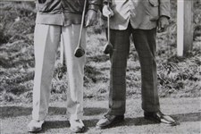 James Braid & Archie Compston Wire Photo - Holding Clubs