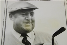 Bobby Locke 'With His Old Rusty, Hickory Shaft Putter' Wire Photo