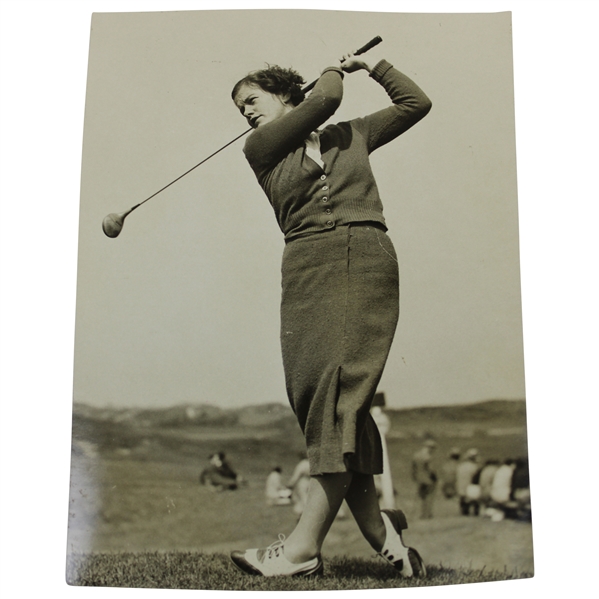 Pam Barton Post-Swing Reaches the U.S. Final 3/10/1936 Wire Photo