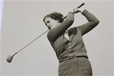 Pam Barton Post-Swing 'Reaches the U.S. Final' 3/10/1936 Wire Photo