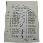 Joe Dimaggio, Yogi Berra, Joe Namath & others Signed 1975 American Airlines Pairing Sheets JSA ALOA