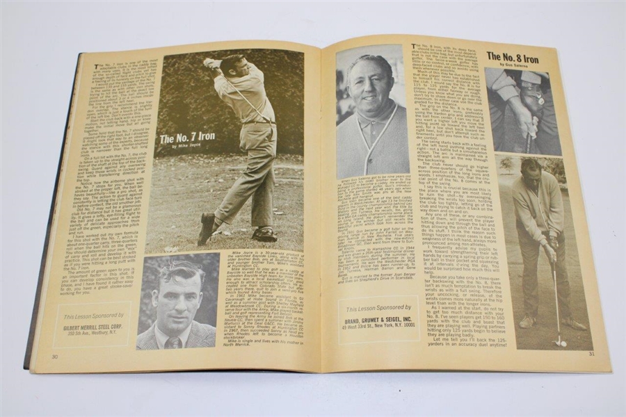 Arnold Palmer, Bob Hope, Billy Casper & others Signed 1969-1970 Met Golfing Annual JSA ALOA