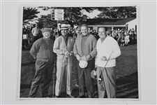 Four (4) Pebble Beach Del Monte Press Bureau Julian Graham Photos - Harmon, Ford, Garner, Sanders, & more