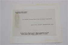 Four (4) Pebble Beach Del Monte Press Bureau Julian Graham Photos - Harmon, Ford, Garner, Sanders, & more