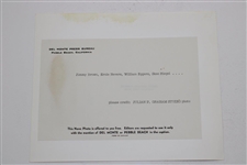 Three (3) Pebble Beach Del Monte Press Bureau Julian Graham Photos - Sinatra, Pott, Riegel & more