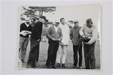Three (3) Pebble Beach Del Monte Press Bureau Julian Graham Photos - Sinatra, Pott, Riegel & more