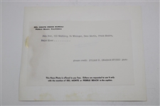 Three (3) Pebble Beach Del Monte Press Bureau Julian Graham Photos - Sinatra, Pott, Riegel & more