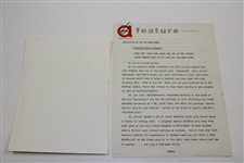 1959-60 All-Star Golf ABC-TV Press Info. Booklet with Photos & other- Jimmy Demaret Commentator