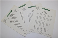 1959-60 All-Star Golf ABC-TV Press Info. Booklet with Photos & other- Jimmy Demaret Commentator