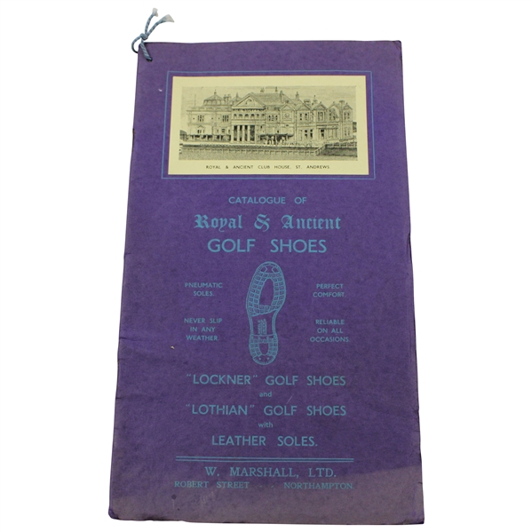 1937 Catalog of Royal & Ancient "Lockner" & "Lothian" Golf Shoes