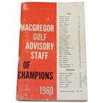 1960 Macgregor Golf Advisors Staff of Champions Booklet