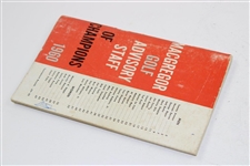 1960 Macgregor Golf Advisors Staff of Champions Booklet