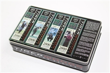 Tiger Woods Collector Series Commemorative Dozen Golf Ball Tins - 2000 Us Open & OPEN Championship