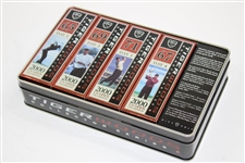 Tiger Woods Collector Series Commemorative Dozen Golf Ball Tins - 2000 Us Open & OPEN Championship