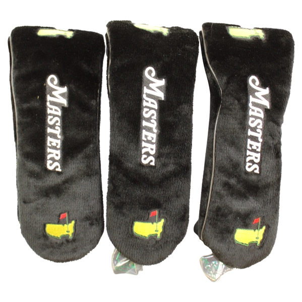 Three (3) 2001 Masters Tournament Head Covers - Unused