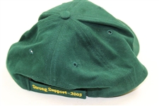 Green Undated Masters 2003 'Hootie' Green 'Strong Support' Caddy Hat - Unused