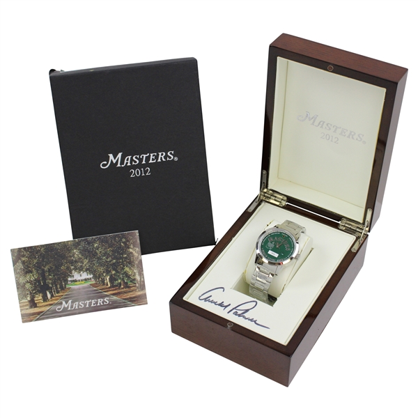 Arnold Palmer Signed 2012 Masters Tournament Ltd Ed 1962 Watch in Orignial Box