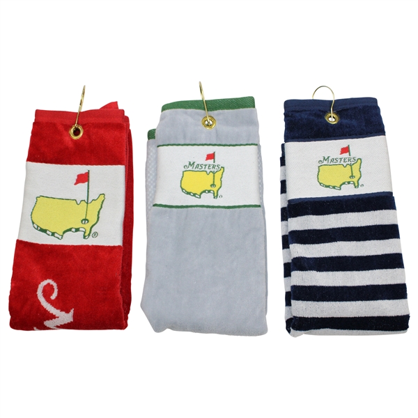 Three (3) Masters Tournament Undated Bag Towels
