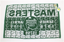 Masters Tournament '1978' Badge Towel with Pink/White Bag Towel