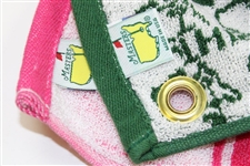 Masters Tournament '1978' Badge Towel with Pink/White Bag Towel
