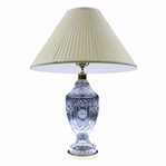 Payne Stewarts Personal Large PGA of America Cut Crystal Table Lamp
