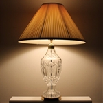 Payne Stewart's Personal Large PGA of America Cut Crystal Table Lamp