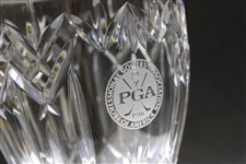 Payne Stewart's Personal Large PGA of America Cut Crystal Table Lamp