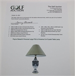 Payne Stewart's Personal Large PGA of America Cut Crystal Table Lamp