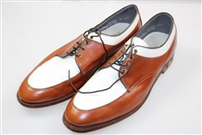 Payne Stewart's Personal Pair of Brown with White Footjoy Golf Shoes - Size 12c
