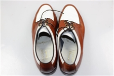 Payne Stewart's Personal Pair of Brown with White Footjoy Golf Shoes - Size 12c
