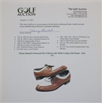 Payne Stewart's Personal Pair of Brown with White Footjoy Golf Shoes - Size 12c