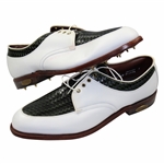 Payne Stewarts Personal Pair of Alligator Footjoy Classics Golf Shoes - Size 12c