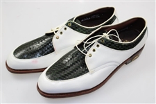 Payne Stewart's Personal Pair of 'Alligator' Footjoy Classics Golf Shoes - Size 12c