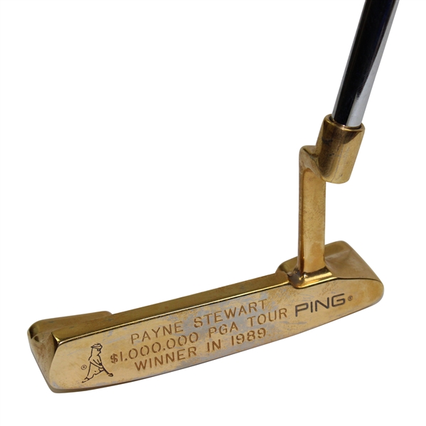 Payne Stewarts Personal Karsten Ping Anser 2 Gold Plated 1989 $1 Million PGA Tour Winner Putter