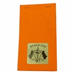 Payne Stewarts Personal 1999 Ryder Cup at The Country Club Match Used Yardage Book