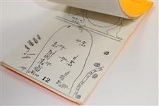 Payne Stewart's Personal 1999 Ryder Cup at The Country Club Match Used Yardage Book