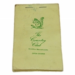 Payne Stewarts Personal The Country Club Brookline Open Course Used Yardage Book