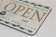 Champion Payne Stewart's Personal 1991 US Open at Hazeltine Golf Club Contestant License Plate #187