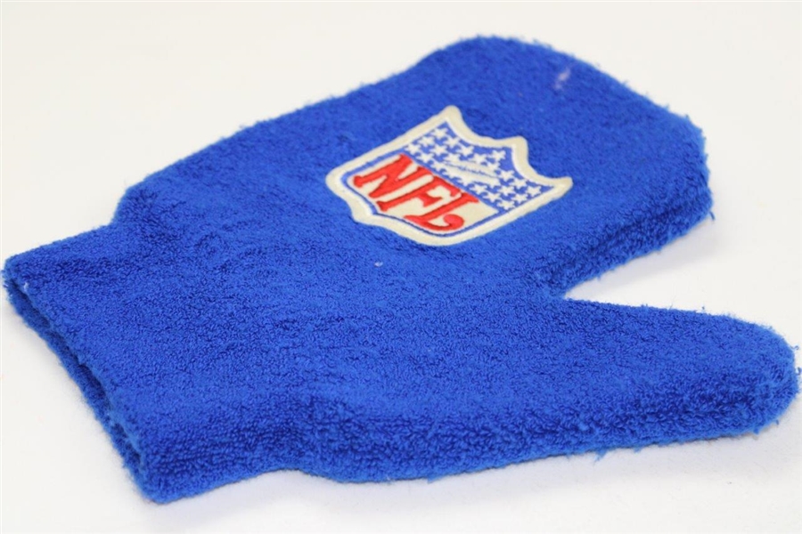 Payne Stewart's Personal Pair of NFL Logo Hand Warmer/Cart Mitts - Blue