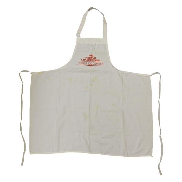 Payne Stewarts Personal 1987 Nabisco Championship Chili Cookoff Used Apron