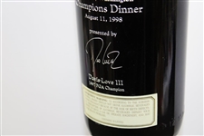 Payne Stewart's Personal 1998 PGA Champions Dinner Gifted Wine From Davis Love III