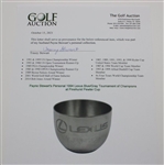 Payne Stewart's Personal 1994 Lexus Blue/Gray Tournament of Champions at Pinehurst Pewter Cup