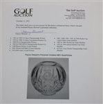 Payne Stewart's Personal Undated NEC Bowl/Globe