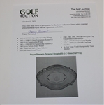 Payne Stewart's Personal Undated B.G.C Glass Dish/Tray