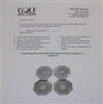 Payne Stewart's Personal NEC World Series of Golf at Firestone C.C. Coasters (4) 
