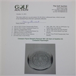 Champion Payne Stewart's Personal 1991 US Open at Hazeltine GC Contestant Paperweight