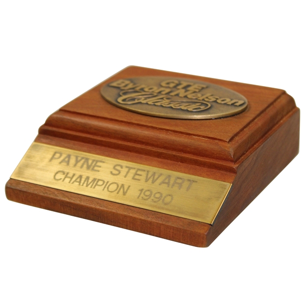 Champion Payne Stewarts Personal 1990 GTE Byron Nelson Classic Champion Award