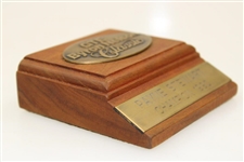 Champion Payne Stewart's Personal 1990 GTE Byron Nelson Classic Champion Award