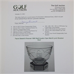 Payne Stewart's Personal 1996 Shell Houston Open Merrill Lynch Shootout Bowl